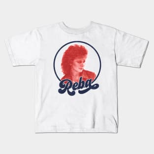 Reba McEntire // Vintage Style Fan REBA Kids T-Shirt